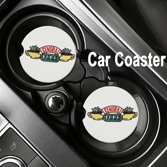 FRIENDS Car Coasters for Drink Cup Holders | 2-pack
