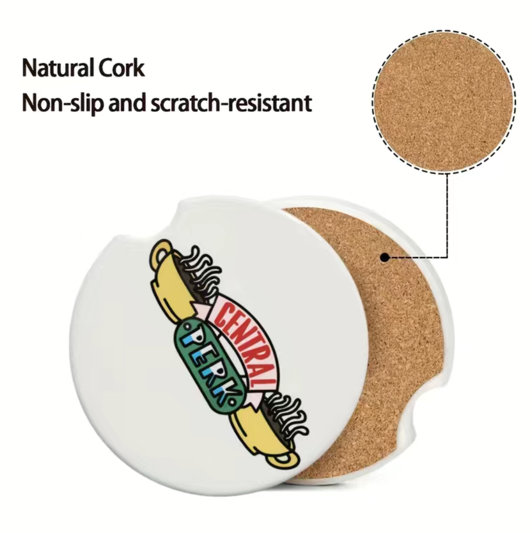 FRIENDS Car Coasters for Drink Cup Holders | 2-pack