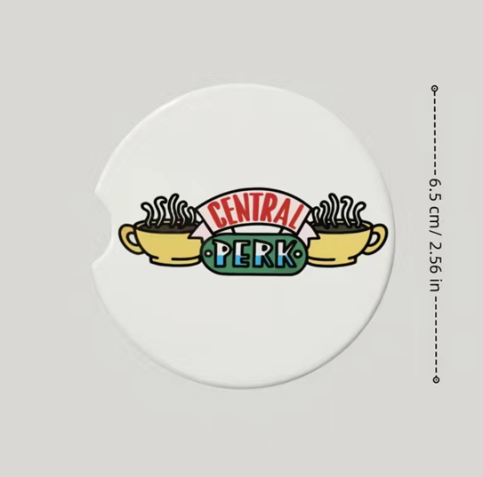 FRIENDS Car Coasters for Drink Cup Holders | 2-pack