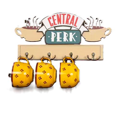 Central Perk Rack w/ Hooks