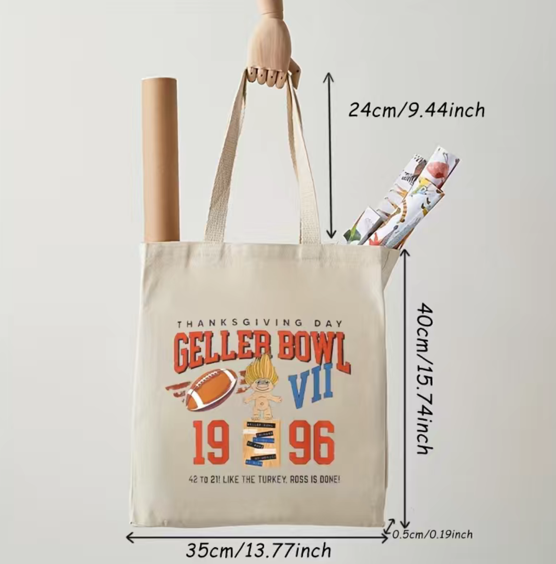 FRIENDS GELLER BOWL Reusable Tote Bag
