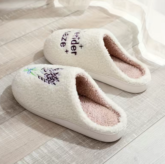 TS Lavender Haze Fuzzy Cozy Slippers