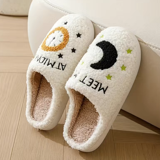 TS Meet Me at Midnight Fuzzy Cozy Slippers