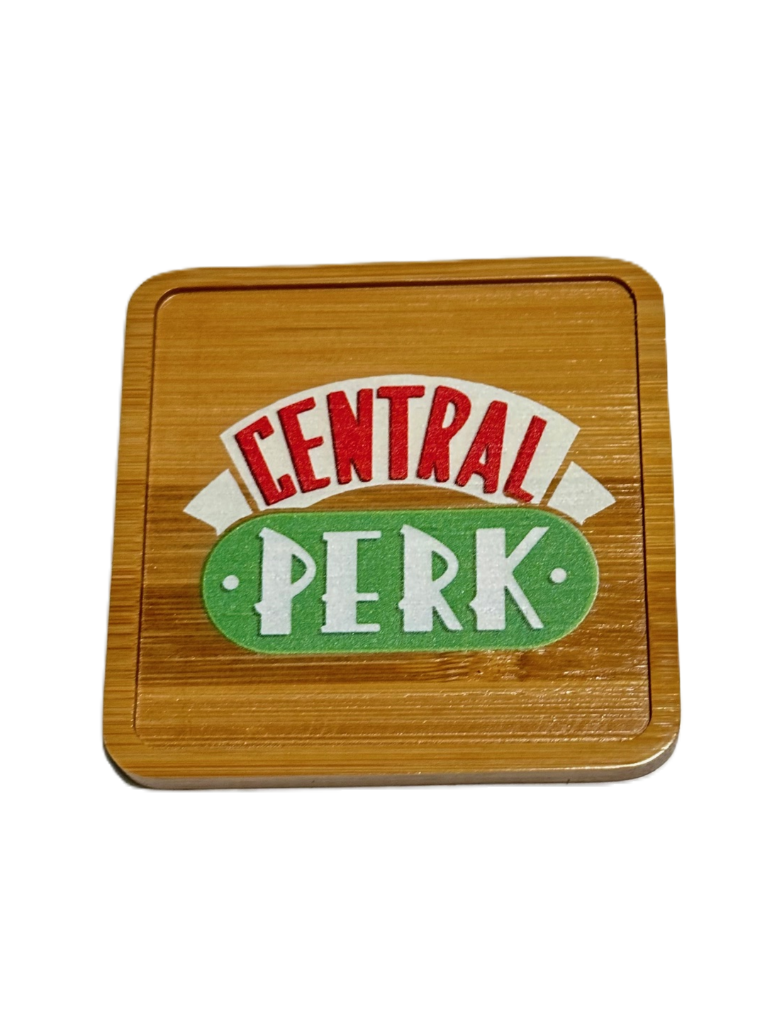 FRIENDS Graphic Bamboo Wooden Coaster