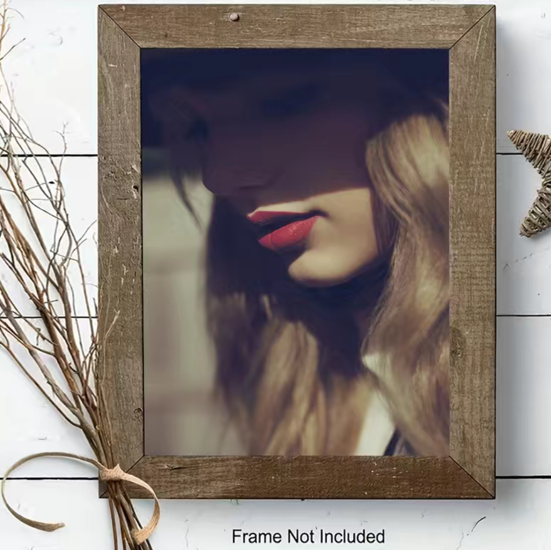 Taylor Swift RED Album Cover Wall Art (Unframed)