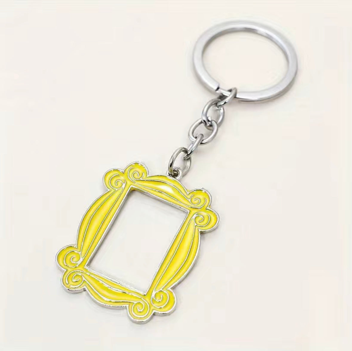 FRIENDS Yellow Frame Metal Key Ring