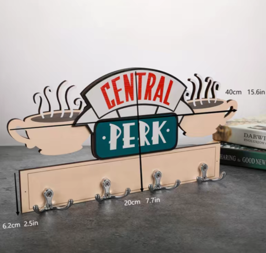 Central Perk Rack w/ Hooks