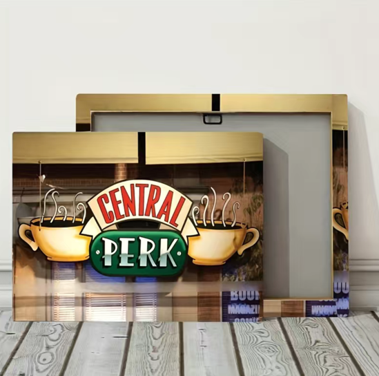 FRIENDS Central Perk Logo Print | Ready to Hang Wall Art