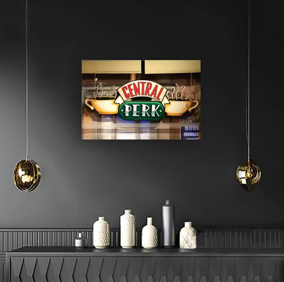 FRIENDS Central Perk Logo Print | Ready to Hang Wall Art