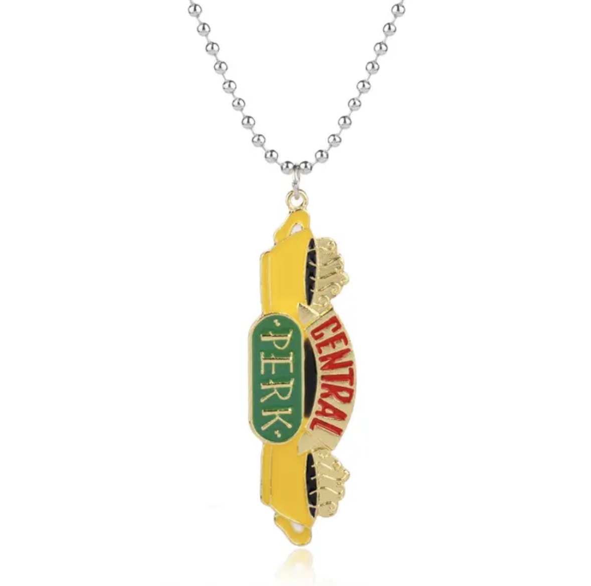 FRIENDS Central Perk Logo Bead Necklace