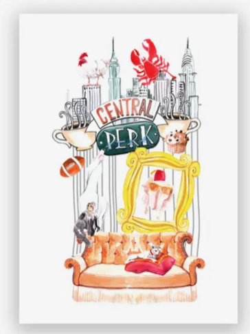 FRIENDS NYC Central Perk Wall Art (Unframed)