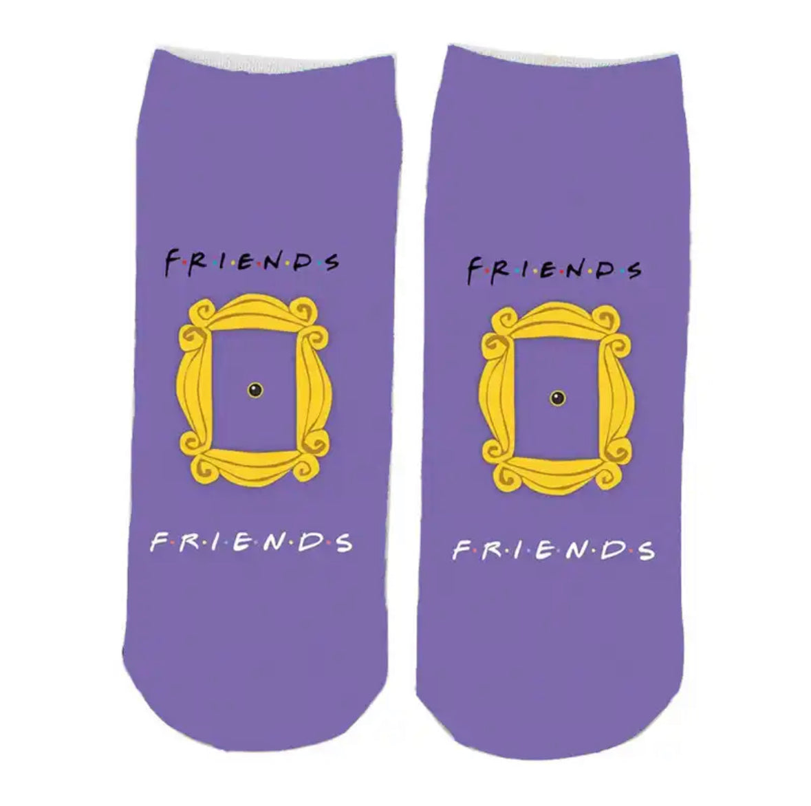 FRIENDS Purple Ankle Socks