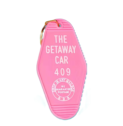 Taylor Swift Inspired Getaway Car 409 Motel Style Keychain