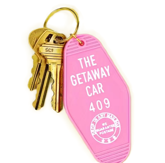 Taylor Swift Inspired Getaway Car 409 Motel Style Keychain