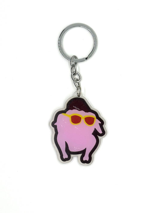 FRIENDS Purple Turkey Plastic Key Ring