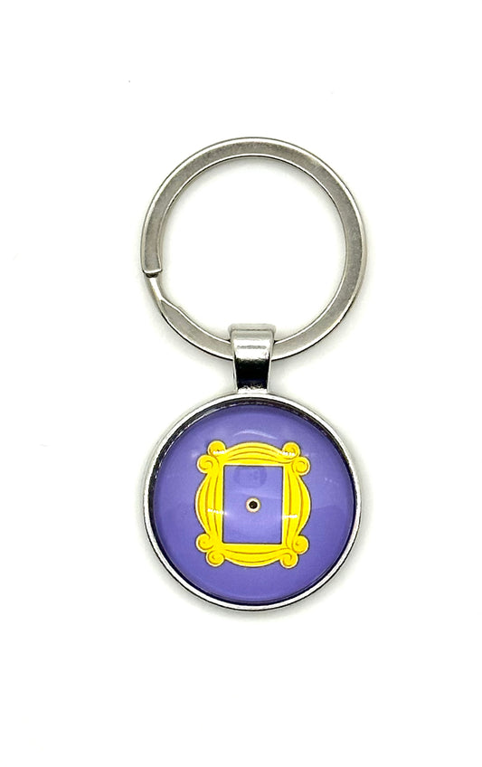 FRIENDS Small Round Yellow Frame Key Ring