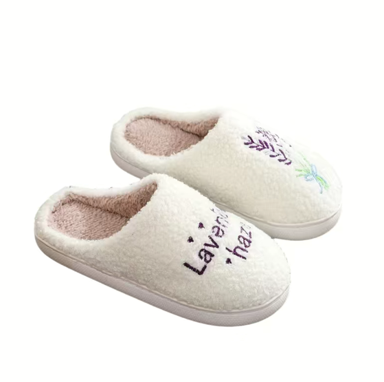 TS Lavender Haze Fuzzy Cozy Slippers