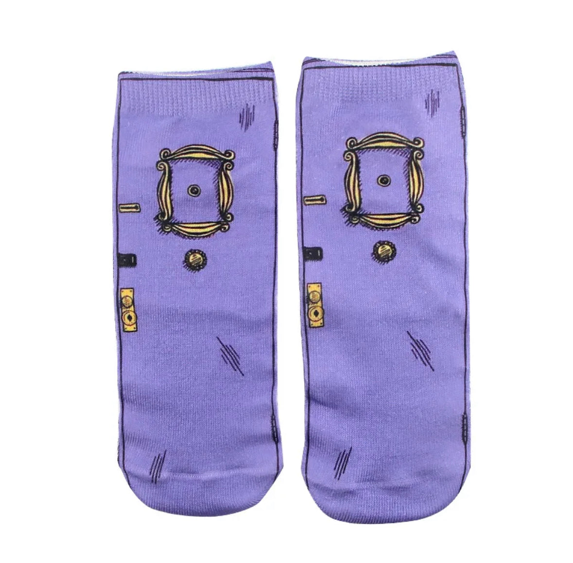 FRIENDS Purple Ankle Socks