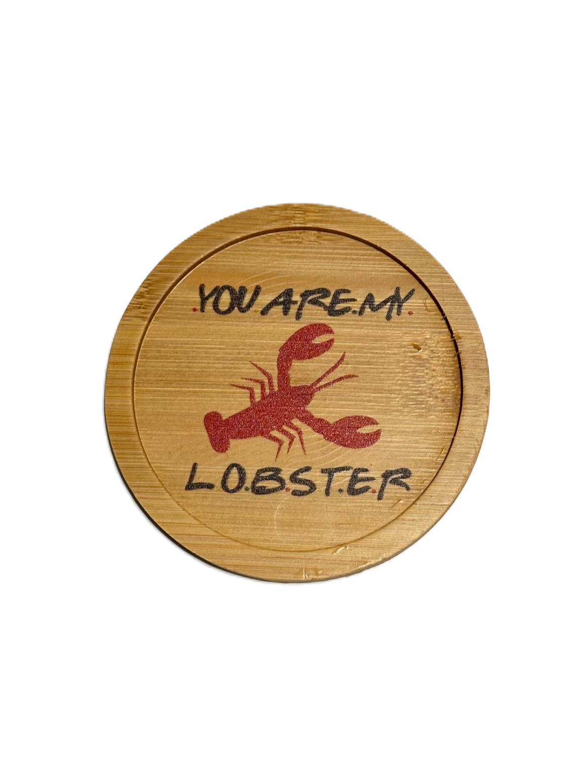 FRIENDS Graphic Bamboo Wooden Coaster