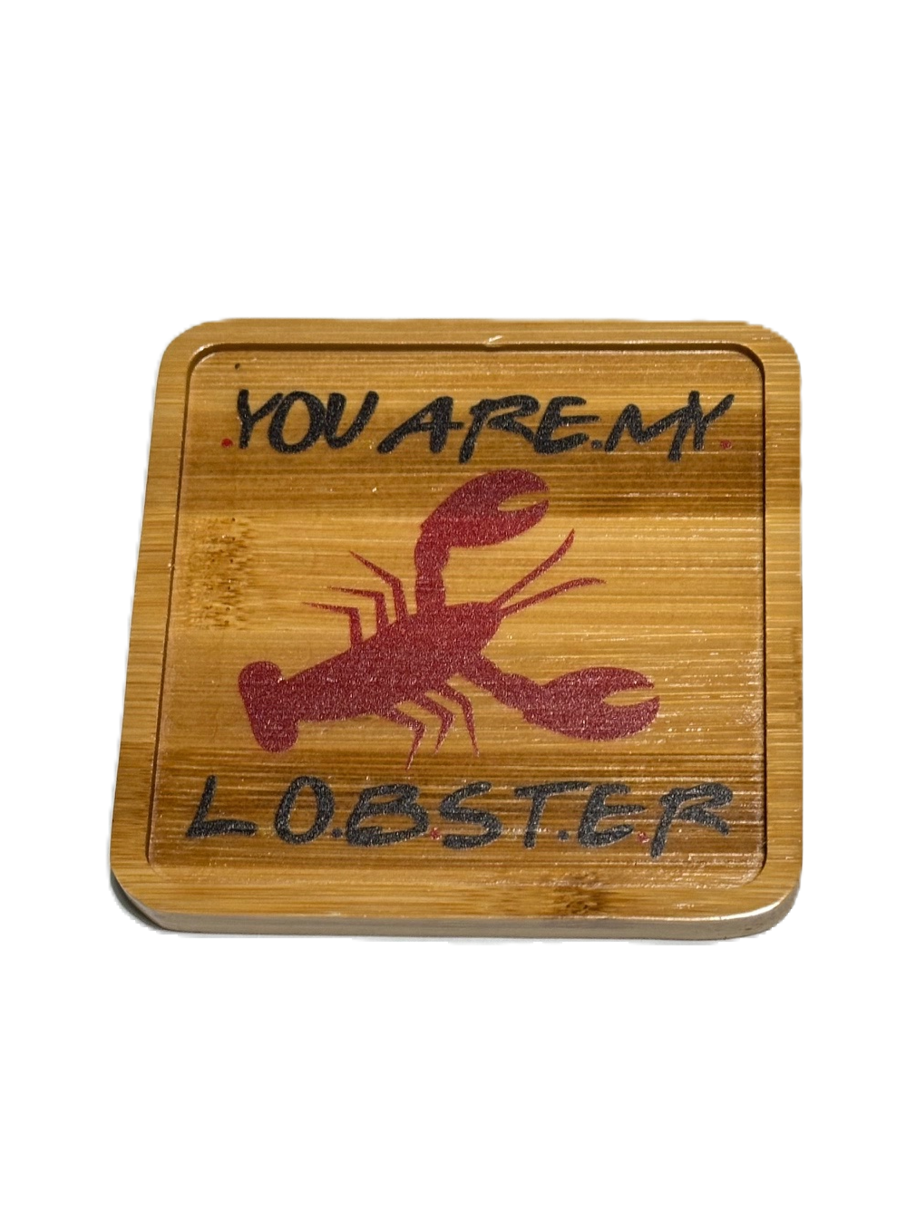 FRIENDS Graphic Bamboo Wooden Coaster