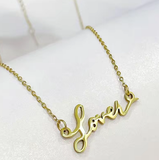 Taylor Swift Lover Script Necklace