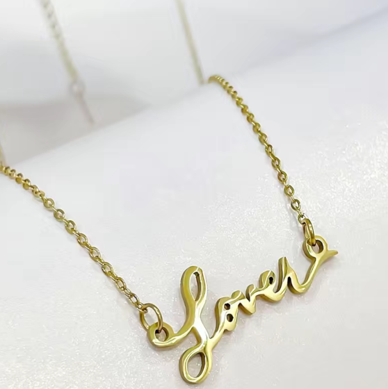 Taylor Swift Lover Script Necklace