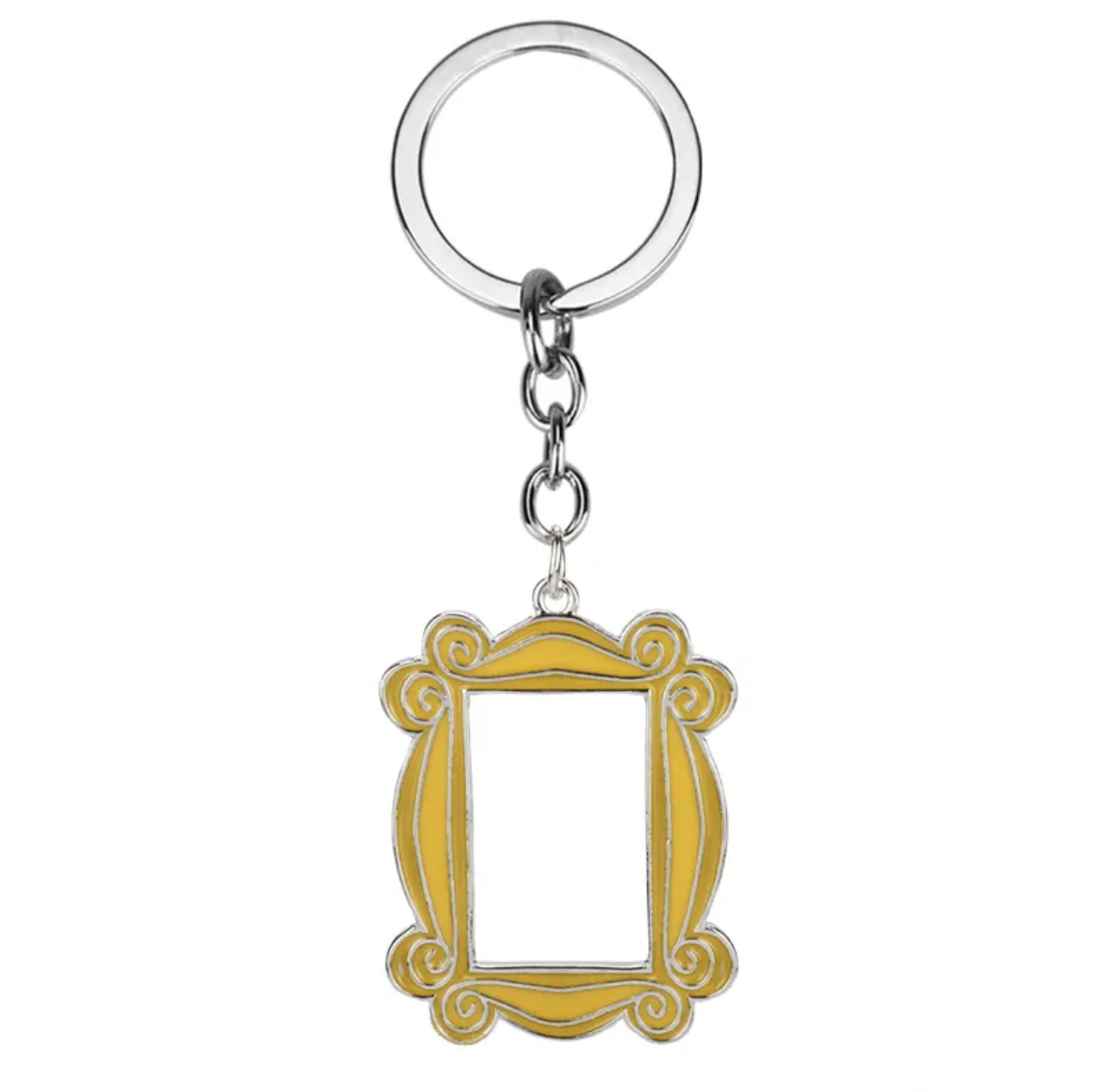 FRIENDS Yellow Frame Metal Key Ring