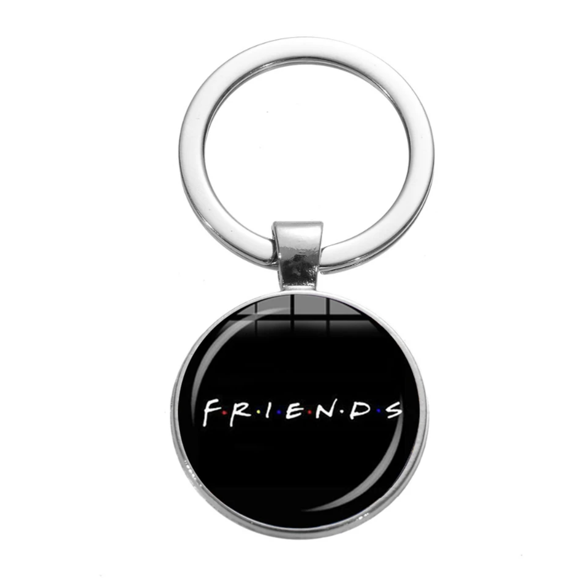 FRIENDS Logo Small Round Key Ring