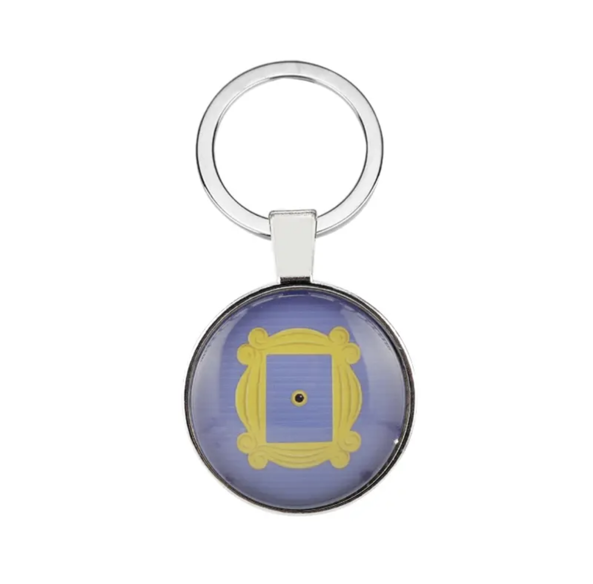 FRIENDS Small Round Yellow Frame Key Ring